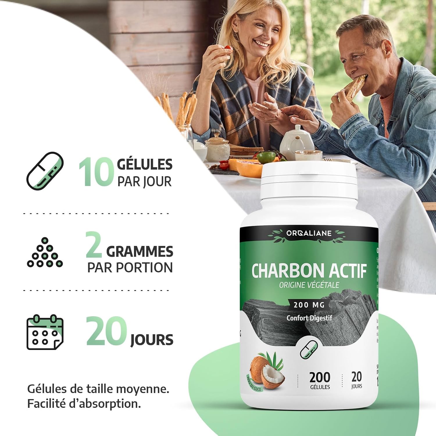 Charbon Végétal Actif
