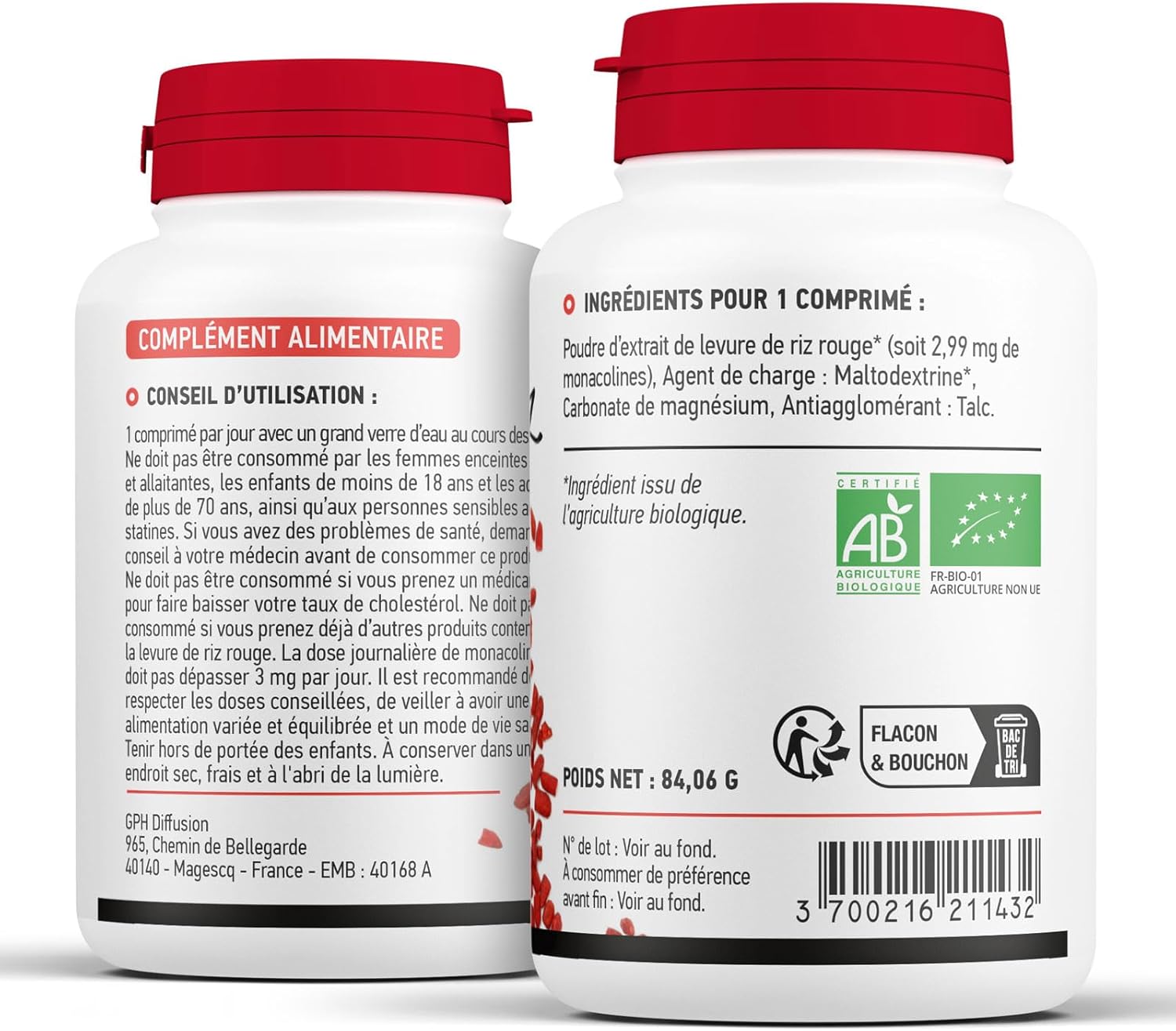 Levure de Riz Rouge BIO